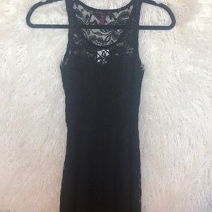 Black lace dress